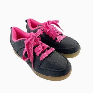 Flash Lights Girls Pink and Black Light Up Soles